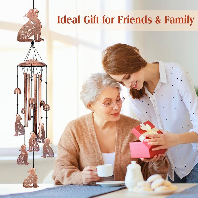 EZTZEN French Bulldog Wind Chimes for Outside,Dog Gifts for Women/Men/Sympathy Gift/Memorial Gifts/Birthday Festival Metal windchimes Outdoors/Indoors,Patio,Garden Decor,Home,Porch,Yard - Image 5